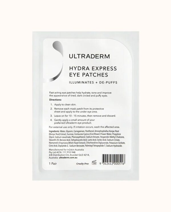 Ultraderm, Hydra Express Eye Patches - 6 Pack